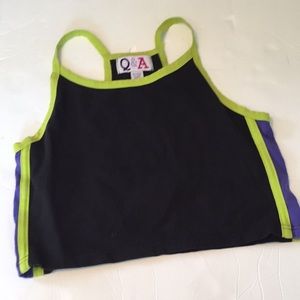 Girls Q & A black tank top Sz M